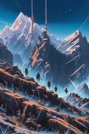 wraith (apex legends), world of apex legends, kunai (foreground) wide landscape, full of life