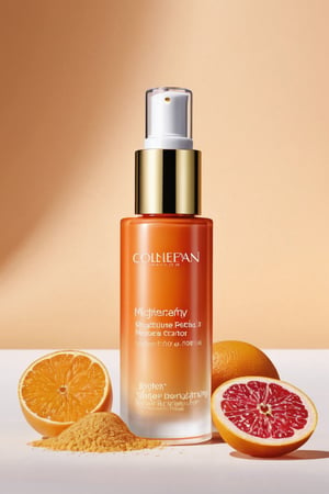 (best quality,8K,highres,masterpiece), ultra-detailed, studio photography of a luxury cosmetic skincare product against a pristine white background. The product is meticulously arranged to showcase its pancy layers of bright color.  Each part is captured with precision, highlighting its texture, color, and freshness. The clean white background provides a minimalist backdrop, This studio photograph is a testament to the artistry of food photography, inviting viewers to savor every detail of the delectable cosmetic product.