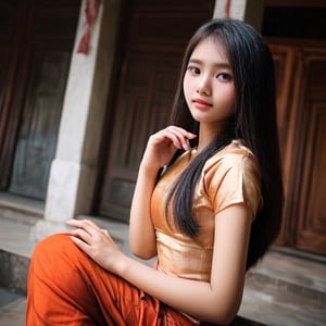 beauty Myanmar girl