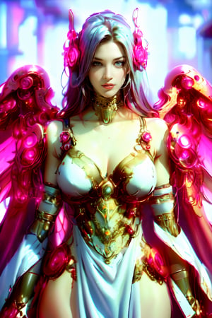 Score_9, score_6_up, score_5_up, very detailed, perfect images. masterpiece. A magnificent succubus robot. She has a beautiful human female face, her eyes glow with neon purple light, and she wears a robe of red, white, and black colors. Her right hand is a long metal claw, her left hand is a laser barrel, and her bat wings are metal mechanical wings.

Yidhra is one of the outer gods in the Cthulhu mythology, known as the "Dream Witch". She usually appears as an attractive young human female, and her appearance can change. Idra have been present on Earth since the first microorganisms appeared. Idhela absorbs the life force of living beings as well as their abilities and memories. This gives Idela the quality of "immortality" and the ability to take on the properties of any creature she devours. Idra can project visions of himself onto his followers.

She appears to be a beautiful Asian human woman, wearing red, white, and black robes of various colors, a delicate face, and long razor-like nails. In China, she mated with young men provided by a female-led cult and killed them, subsequently giving birth to deformed offspring.