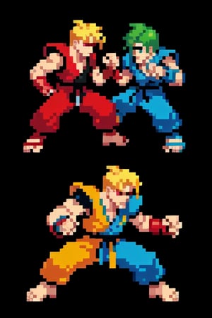 high quality, High Definition, Pixel world, pixel, simple pixel art, man, 8bit logo, 8 bit, unrealistic, nes style, fighting,  beat'em up game, yhumb signal hand, vega street fighter II, side fighting pose, ninja, sideways, king of fighter, snk, High Definition hands and high quality fingers