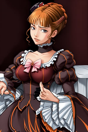 I draw as realistically as possible, portrait of beatrice ((beatrice)) ((umineko)),nyantcha style,beatrice,beatrice1