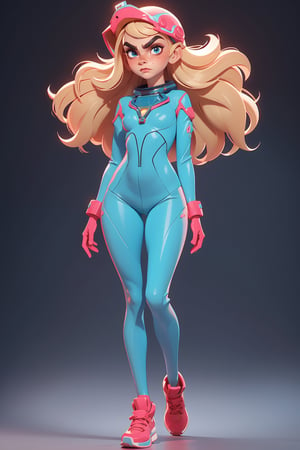 3d, 1girl, (caucasian skin), ((Cara Delevingne at 20 years old)),retro style, cosmonaut helmet, visualizer, cleavage cutout, straight_hair, very_long_hair, blond_hair,realistic blue eyes, perfect body , perfect hips, perfect breasts, perfect ass, retro skin cosmonaut tight opaque suit, looking_at_viewer, perfect makeup,sensual facial expression,leg_spread , full_body, perfect legs, perfect hands, perfect hair,3DMM
