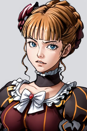 I draw as realistically as possible, portrait of beatrice ((beatrice)) ((umineko)),nyantcha style,beatrice,beatrice1,1girl