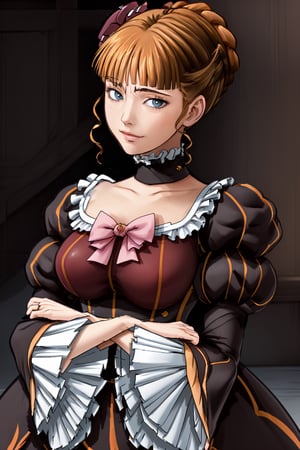 I draw as realistically as possible, portrait of beatrice ((beatrice)) ((umineko)),nyantcha style,beatrice,beatrice1,1girl