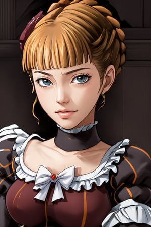 I draw as realistically as possible, portrait of beatrice ((beatrice)) ((umineko)),nyantcha style,beatrice,beatrice1,1girl