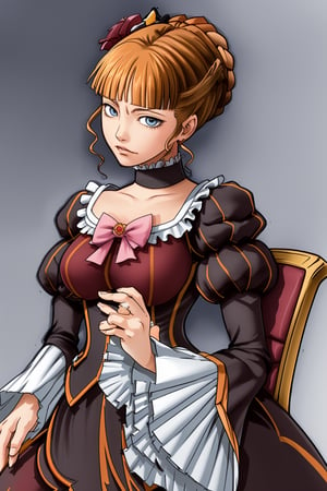 I draw as realistically as possible, portrait of beatrice ((beatrice)) ((umineko)),nyantcha style,beatrice,beatrice1