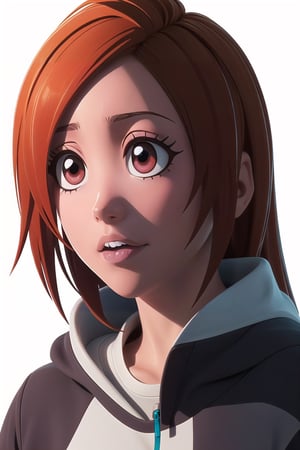 girl, abstract, design, graffiti, white background, Grt2c,1 girl ,realistic,solo,inoue orihime