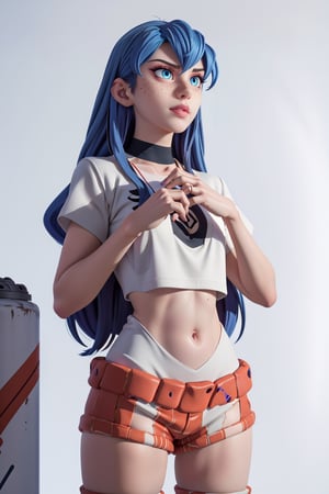 girl, abstract, design, graffiti, white background, Grt2c,1 girl ,realistic,solo, 3d animated,EFT_,souryuuasukalangley, asuka langley, evangelion, 3d pixar style, blue eye color, sexy,flash, sexy pose, accurate hands, accurate fingers,esdeath