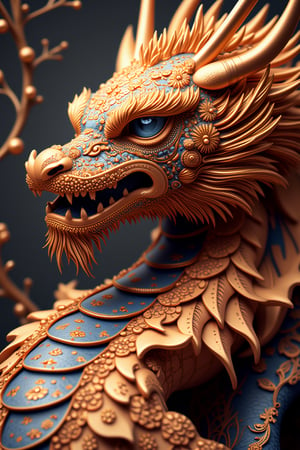 (Best quality), (hyper realism), Masterpiece, hyper realistic texture, a majestic chinese dragon, very furry, highly detailed body, (high contranst), colorful, (sharp focus)