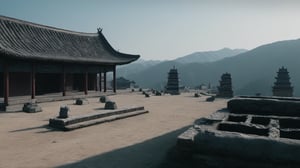/create prompt: A solitary grave, a thousand miles away, speaks volumes of the desolation in ancient China's Song Dynasty.  -camera pan down left -fps 24 -gs 16 -motion 1 style: 3D Animation aspect-ratio: 16:9

