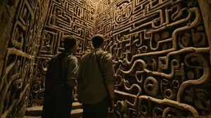 /create prompt: The team navigates through a perilous underground maze filled with mysterious symbols and patterns on the walls, captured in a medium shot. -neg safe and sound -camera pan right -fps 24 -gs 16 -motion 1 -style: HD movies -ar 16:9
