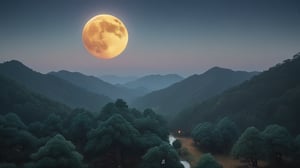/create prompt: A wide shot captures the desolate beauty of the pine hills in China's Song Dynasty under the moonlit sky, where figures wander, their hearts burdened by unspoken sorrows. -negative-prompt: joyful, uplifting -camera zoom out -fps 24 -gs 16 -motion 1 style: 3D Animation aspect-ratio: 16:9