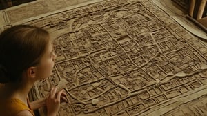 /create prompt: Adrian and Lillian stand before an intricately carved ancient map, carefully analyzing the treasure's location, captured in a close-up shot. -neg confused -camera zoom in -fps 24 -gs 16 -motion 1 -style: HD movies -ar 16:9

