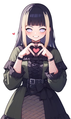 score_9, score_8_up, score_7_up, source_anime, 1girl, archi-ghelber-style
BREAK
hinata Hyuuga, Naruto \(serie\), fishnet, heart hands,heart fingers,Simple Background,Emote Chibi, goth fashion,juufuutei raden