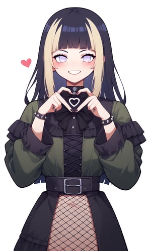 score_9, score_8_up, score_7_up, source_anime, 1girl, archi-ghelber-style
BREAK
hinata Hyuuga, Naruto \(serie\), fishnet, heart hands,heart fingers,Simple Background,Emote Chibi, goth fashion,juufuutei raden