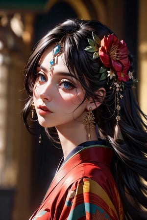 A girl, wearing kimono, a sakura tree, flowers, day, (Cinematic lighting, ethereal light, intricate details, extremely detailed, incredible details, full colored), complex details, hyper maximalist, gorgeous light and shadow, detailed decoration, detailed lines. masterpiece, best quality, HDR, UHD, unreal engine. looking at the camera, fair skin, beautiful face,More Detail,photo of perfecteyes eyes,guochao