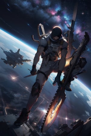 Makima chainsaw man in space