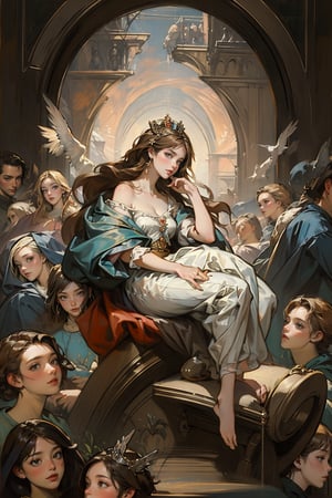 A Young Princess, by Jan Gossaert, masterpiece,edgRenaissance,renaissance