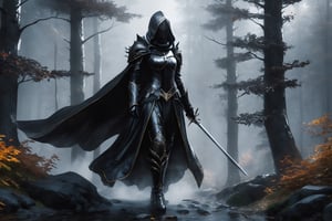 masterpiece, high_res, high quality,
stunningly beautiful splash art of a black knight and queen in a forest, They must be incredibly attractive wearing hooded cloaks, face visible, 15th century leather armor. ((((Over the top of her suit they wear a loose cloak)))). The picture should be epic and memorable. Incredibly meticulous attention to detail. The result should be a combination of handwritten painting and realistic graphics. Use the experience of the best video game studios.
 
,Leonardo Style,DonMN1gh7D3m0nXL