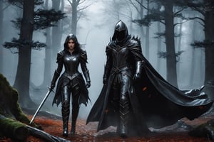 masterpiece, high_res, high quality,
stunningly beautiful splash art of a black knight and queen in a forest, They must be incredibly attractive wearing hooded cloaks, 15th century leather armor. ((((Over the top of her suit they wear a loose cloak)))). The picture should be epic and memorable. Incredibly meticulous attention to detail. The result should be a combination of handwritten painting and realistic graphics. Use the experience of the best video game studios.
 
,Leonardo Style,DonMN1gh7D3m0nXL