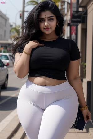 I want to create a very beautiful attractive cute Indian girl age 25 years of age, who looks stunningly beautiful, having Beautiful Attractive  curvy figure,  big boobs jogging,keer,bul4n