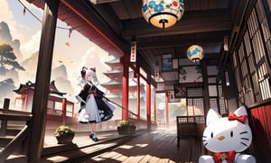 Explore the untold story of Hello Kitty in a visually stunning and diverse range of styles, from traditional Japanese art to modern digital renderings.