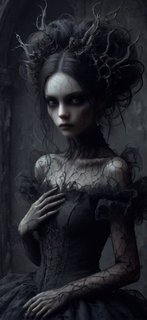 a girl. Gothic fantasy 