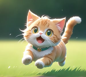 Cat running