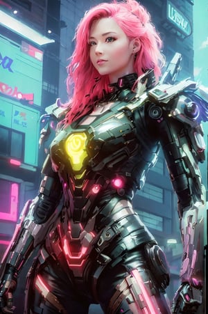 cyber girl in a futuristic suit standing in a city, girl in mecha cyber armor, cyberpunk anime girl mech, digital cyberpunk anime art, female cyberpunk anime girl, digital cyberpunk - anime art, cyberpunk art style, cyberpunk anime girl, cyber suit, anime cyberpunk art, cyberpunk cyborg. roses, cyberpunk knight, advanced digital cyberpunk art, cyborg girl, cyberpunk cyborg