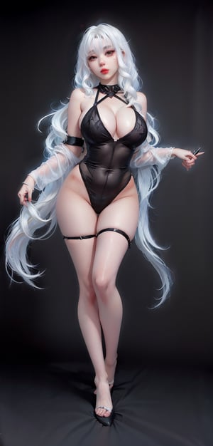girl,Sexy Pose, full body, white_hair
