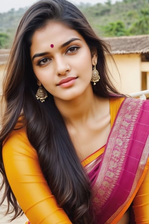 beautiful cute young attractive indian teenage girl, village girl, 18 years old, cute, Instagram model, long black_hair, warm,in terrace , indian,girl, photorealistic, sports ,dress,1girl,velvaura,photorealis
tic,Indian real girl
Look like face shape kriti sanon, instagram instagram real, real life,hi_resolution,sari,saari,