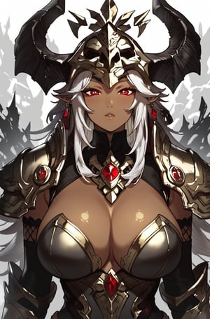  score_9, score_8_up, score_7_up, masterpiece, best quality, highres, AoiDef, 1mature female Skull helmet in head in the of with skulls,shards,monster girl,source_furry,fallen paladin,fantasy world, armor,Beautiful armor,pretty eyes,source_questionable,muy,angry,curvy,dark background,red eyes,(dark skin),more details,wide hips,piglet,!!style,Expressiveh