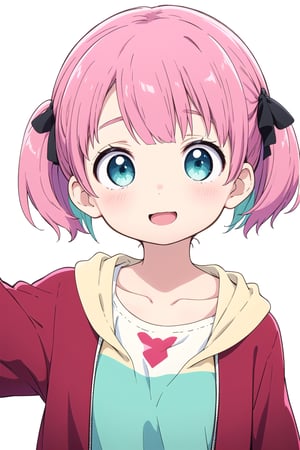 1girl ,pink hair, short hair,twintails,aqua_eyes, cute, kawaii, looking at viewer,open mouth,upper body
,NFSW,(tolpess:1.3),collarbone,niplpes,nkaed ,koe no katachi, High detailed 