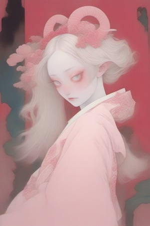 Create a Beautiful woman, in the style of stefan kostic, pastels, realistic, sharp focus, 8k high definition, insanely detailed, intricate, elegant, art by Hsiao ron cheng,taiwan,ral-glydch,Red mecha,emo,Ukiyo-e,Eimi,Angel,AngelicStyle