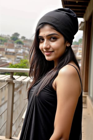 beautiful cute young attractive indian teenage girl, village girl, 18 years old, cute, Instagram model, long black_hair, warm,in terrace,agura,2girl,photorealistic,2girl,,1girl,velvaura,photorealistic,Indian saree with head cap and looking on camera focus 