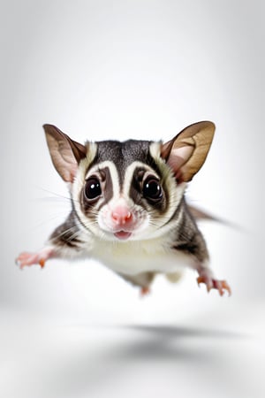 8K, UHD, perspective macro shot, photo-realistic, sugar glider
flying straight towards camera (head-on:1.2) centered, looking perfectly ahead, perfect lighting, speed movements, slow shutter speed, motion blur, natural