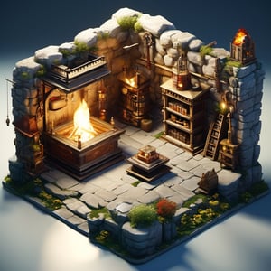 8k, RAW photos, top quality, masterpiece: 1.3),
Medieval chamber of commerce
, miniature, landscape, depth of field, ladder,  from above, English text,Ore, cave, torch,Underground lake, isometric style, simple background, white background,3d isometric,steampunk style,ff14bg,DonMSt33lM4g1cXL,DonMD0n7P4n1cXL