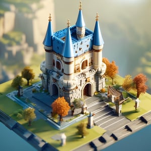 8k, RAW photos, top quality, masterpiece: 1.3),
 medieval tower,Citadel,Fortress,Fortified city
, miniature, landscape, depth of field, ladder,  from above, English text, isometric style, simple background, white background,3d isometric,steampunk style,ff14bg,DonMSt33lM4g1cXL,DonMD0n7P4n1cXL,LEGO MiniFig