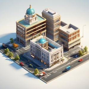 8k, RAW photos, top quality, masterpiece: 1.3),
City Hall,Office building,Commercial building,Department store,Transit station,Transport hub,Airport,avenue,boulevard
, miniature, landscape, depth of field, ladder,  from above, English text, isometric style, simple background, white background,3d isometric,steampunk style,ff14bg,DonMSt33lM4g1cXL,DonMD0n7P4n1cXL