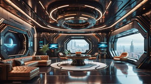 Masterpiece, ultra high definition, ultra high quality, 8k, exquisite details, perfect composition, perfect proportions, precise proportions,
Space station, interior design, oversized floor-to-ceiling windows, future technology, intricate light, future furniture, cyberpunk, postmodern minimalist style, office, outer space background, planet, galaxy,Starship,more detail XL