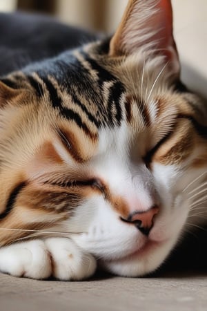 photo of a sleeping cat
