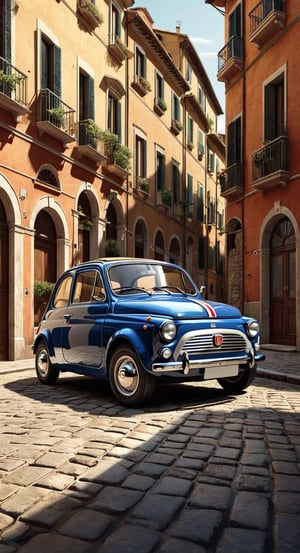 a illustartion of classic FIAT automobile 
