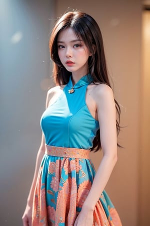 woman, flower dress, colorful, darl background,blue theme,exposure blend, medium shot, bokeh, (hdr:1.4), high contrast, (cinematic, teal and orange:0.85), (muted colors, dim colors, soothing tones:1.3), low saturation,asian girl,1 girl,chinatsumura,gaby_rose,maw4r,frey4,Geayoub1,4manda,4yu,pevit4,p3v1t4,bul3,wul4n,s4str0,nit4,yukikato,nitagunawan