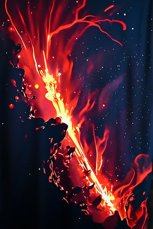 T_shirt with Design(A masterpiece of meticulous detail! Against the backdrop of a cinematic midway journey, a stunning comet sprints forward, shining with otherworldly light. The red vortex seemed to draw the comet into it. Against the backdrop of a deep starry sky, this lone comet embodies a mystical blend of power and mystery.),full length shirt