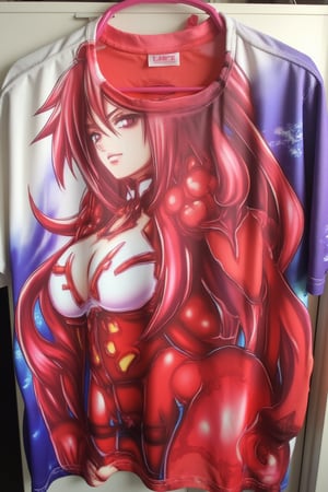 (masterpiece), best quality,looking from a distance,waifu_shirt, score_9_up, score_8_up,score_7_up, erza_scarlet,Enhanced all