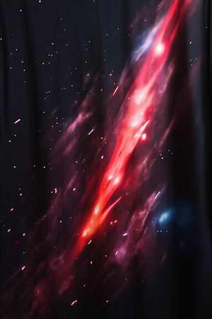 T_shirt with Design(A masterpiece of meticulous detail! Against the backdrop of a cinematic midway journey, a stunning comet sprints forward, shining with otherworldly light. The red vortex seemed to draw the comet into it. Against the backdrop of a deep starry sky, this lone comet embodies a mystical blend of power and mystery.),full length shirt