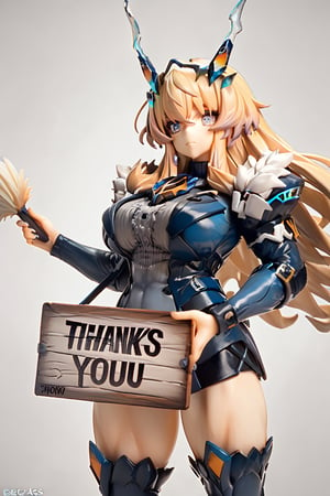 PVC Style,Fairy knight Gawain,Muscular_female,holding a sign,text as "THANK YOU FOR 10K LIKES!",style_brush,style_bebas,text as "",Text "THANK YOU FOR 10K LIKES" text,score_9,score_8_up,score_7_up,3D