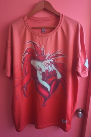 (masterpiece), best quality,looking from a distance,T-shirt, score_9_up, score_8_up,score_7_up, erza_scarlet,Enhanced all