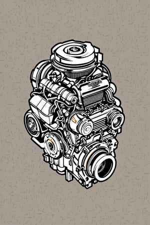 Innova reborn 2GD engine illustration vector design, HD, 4K, t-shirt design.